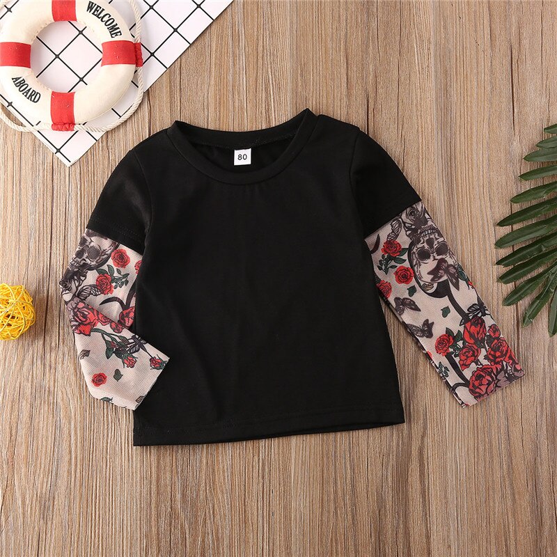 CANIS baby's sets Toddler Newborn Tops T-shirt Kid Baby Boy Girl unisex Bodysuit casual tops long sleeve cotton outfits